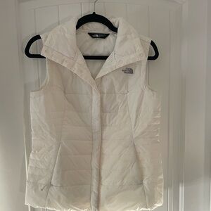 Women’s white North Face vest, size small!